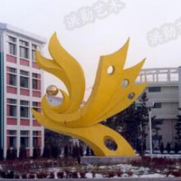 白钢雕塑@牡丹江白钢景观艺术造型雕塑生产厂家