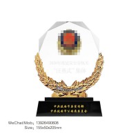 咸阳公安奖杯新警入警/从警周年/光荣退休/荣誉称号纪念品厂家