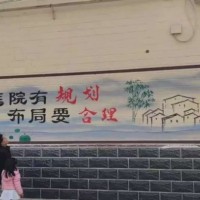 四川墙绘彩绘公司,郫县乡村墙体彩绘